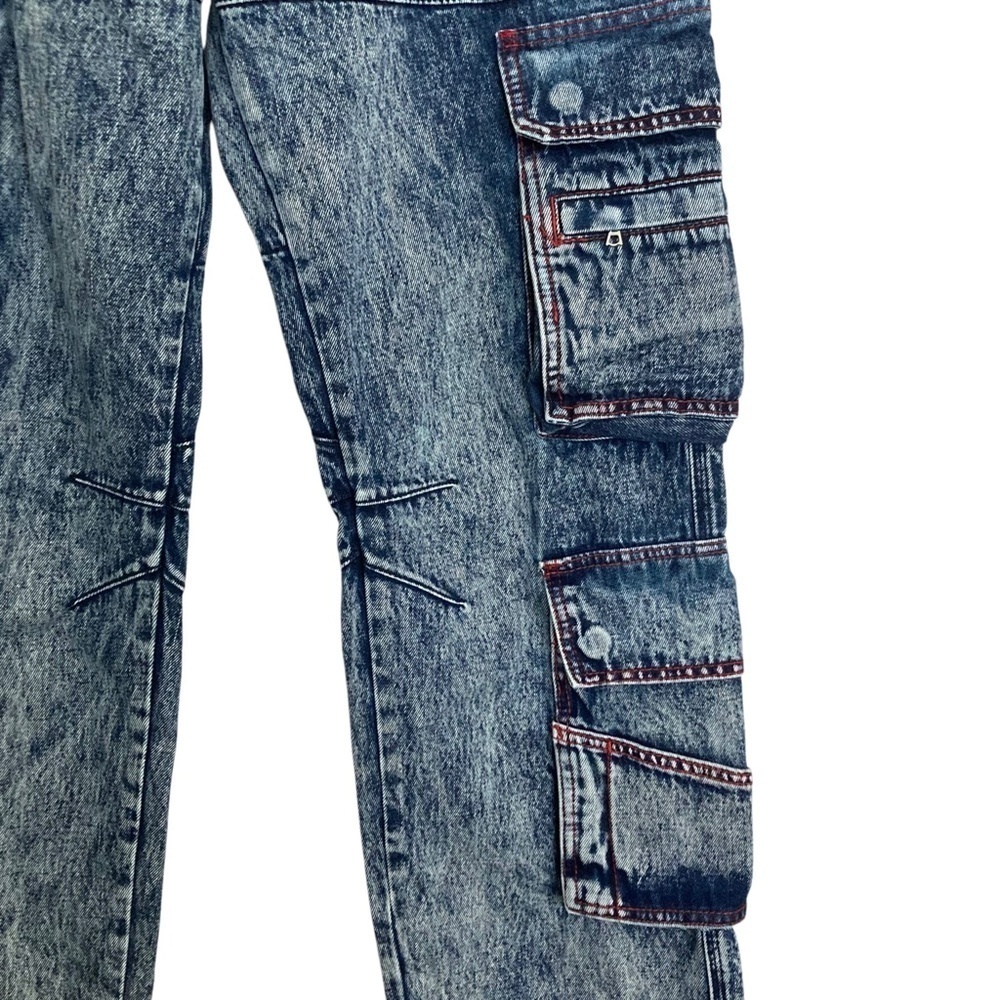 MNML Cargo Jeans 29 Blue - Picture 10 of 16